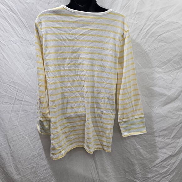 Whimsical yellow stripe butterfly collar quacker factory top - Picture 3 of 4